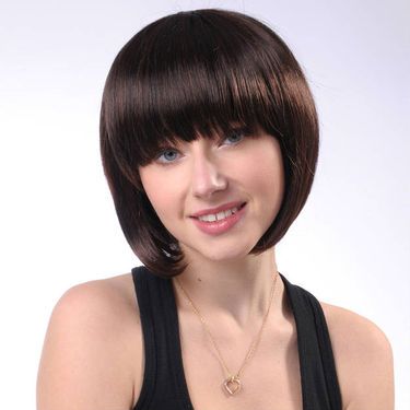 Peruca Casual Pureza Cabelo Curto e Liso