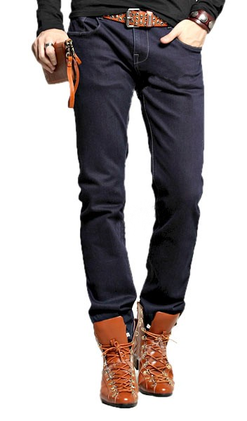 Calça Jeans casual de Algodão com Elastano