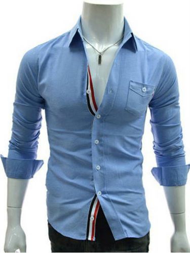 Elegante Camisa Casual Contrast Cotton