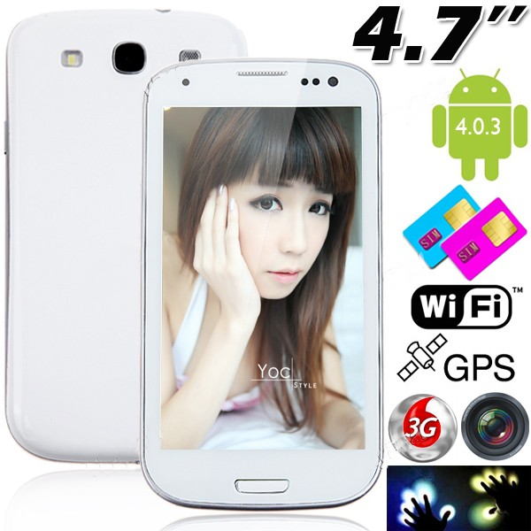 Celular Android 4.0 Dual-core Smart Phone 3G GPS e WiFi